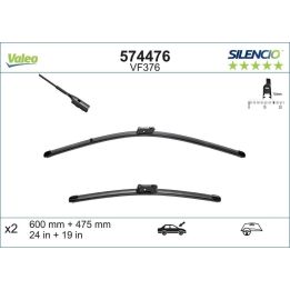 Silecek Süpürge Takımı Flat Blade XTRM VW Golf VI Jetta IV İçin (2011-) (600+480mm) - VALEO 574476