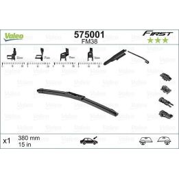 Silecek Süpürgesi First MultiConnection Flat Blade FM38 (380mm) - VALEO 575001