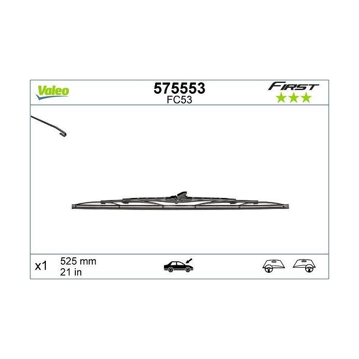 Valeo First Standart Silecek Süpürgesi 530mm - VALEO 575553