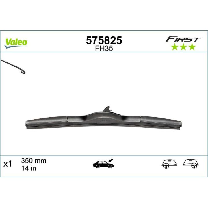 Valeo First Hibrit Silecek Süpürgesi 350mm - VALEO 575825