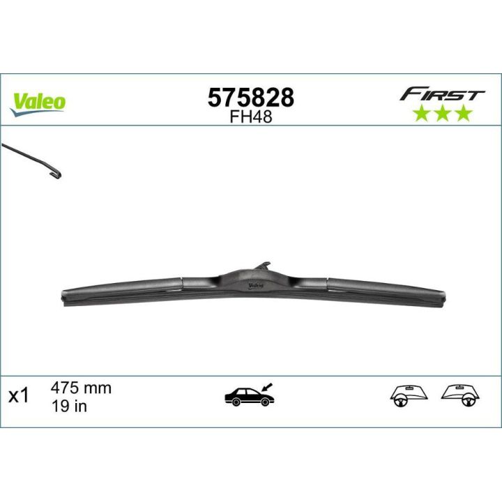 Valeo First Hibrit Silecek Süpürgesi 475mm - VALEO 575828