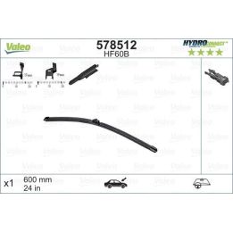 Ön Muz Tipi Silecek Süpürgesi 600 MM B Hydroconnect Çoklu Bağlantı - VALEO 578512