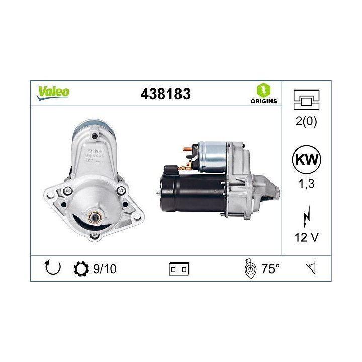 Marş Motoru 10 Diş Opel Agila Astra F-G-H Corsa B-C Vectra A-B-C İçin - VALEO 438183