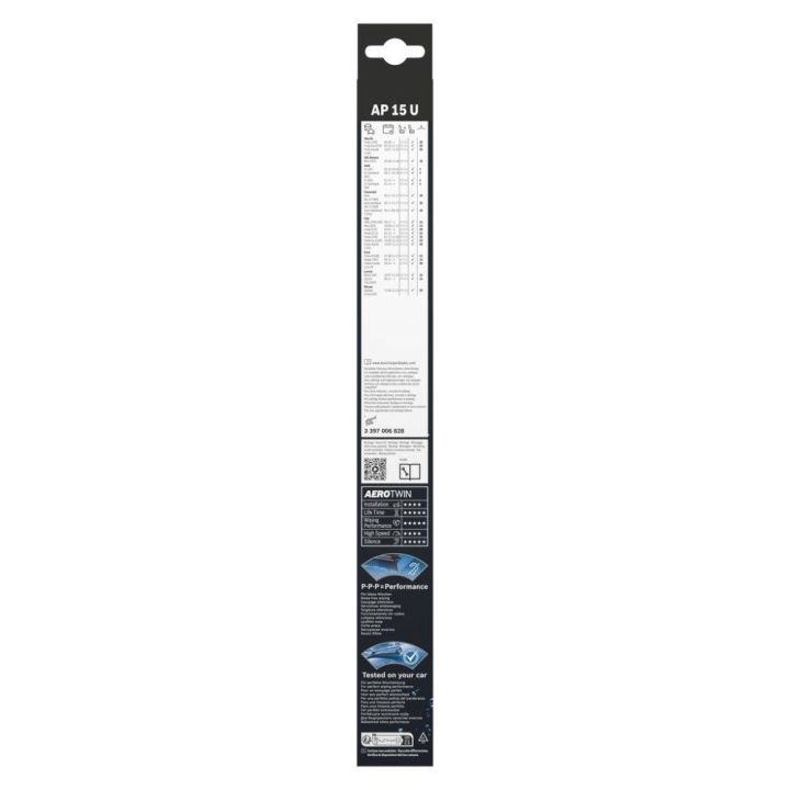 Aerotwin Plus Tekli Silecek 380mm Karton Paket - Bosch 3397006828