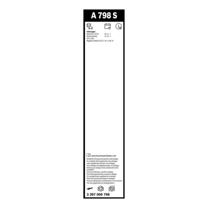 Aerotwin Silecek Seti 530/530 mm - Bosch 3397009798