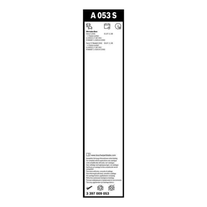 Mercedes C Serisi Aerotwin Silecek Takımı (600 mm) - Bosch 3397009053