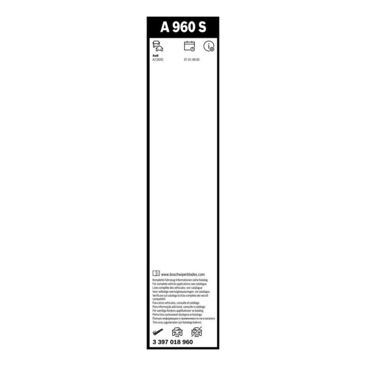 Aerotwin Silecek Seti 750mm Audi A2 (1999-2005) - Bosch 3397018960