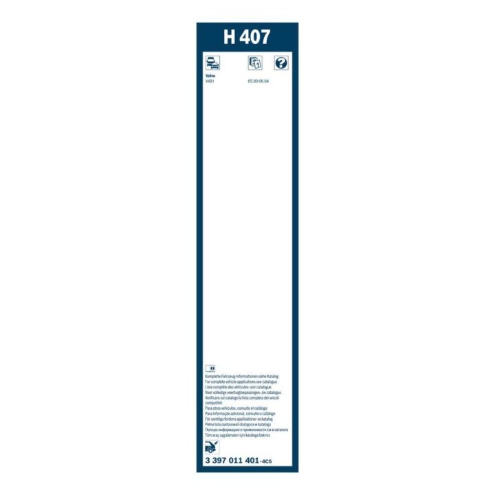 ARKA CAM SİLECEĞİ - TWİN - [400 MM] H407 V40 I 1.9D 200003 - 200404; V40 I 1.8 16V 199904 - 200406; V40 I 1.8 16V 199908 - 20040
