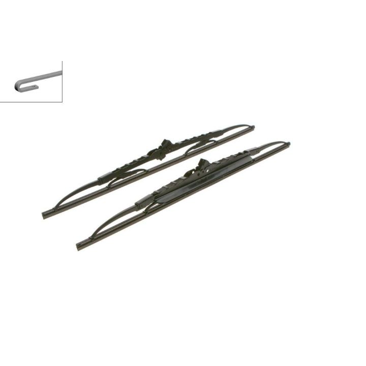 Twin Spoilerli Ön Cam Silecek Takımı 500/500 mm BMW E30 E36 Tempra Escort - Bosch 3397118561