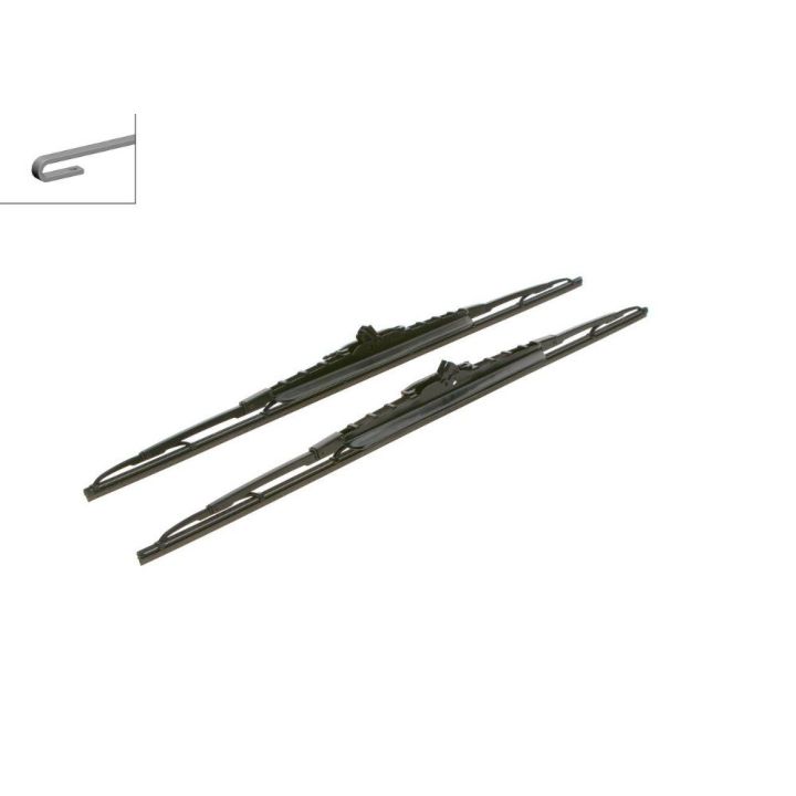 Twin Rüzgarlıklı Silecek Seti 650/650 MM Peugeot 807 Citroen C8 Lancia Phedra İçin (2002-2007) - Bosch 3397118334