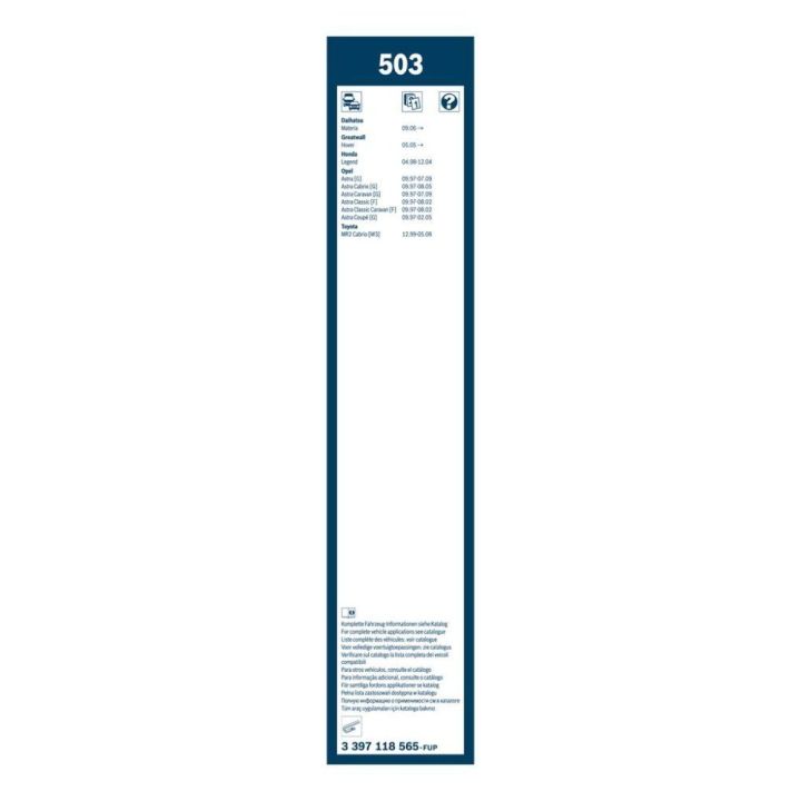 Twin Silecek Seti 500/475 MM Opel Astra Modelleri İçin (1997-2005) - BOSCH 3397118565
