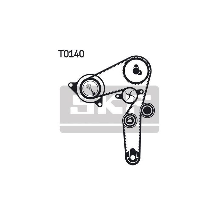 Triger Kayış Seti Ve Su Pompası Fiat Egea Linea Opel Combo 1.6 Mjet/Cdti (2010-) - SKF VKMC02199-2