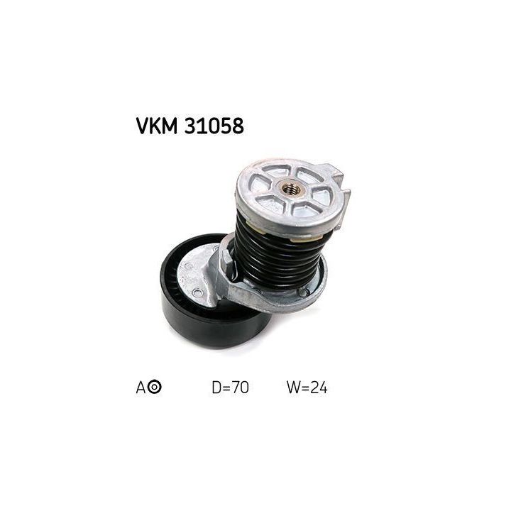 V Kayışı Gergi Kasnağı VW Amarok Caddy Passat CC Jetta Polo Tiguan Touareg Audi A4 A5 A6 (2003-2006) - SKF VKM31058