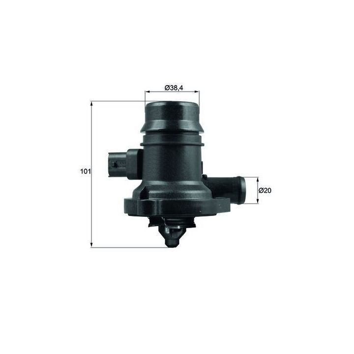 Termostat 103 ºC Opel Astra J Insignia A Corsa D E Meriva B Mokka (2007-2019) - MAHLE TM36103