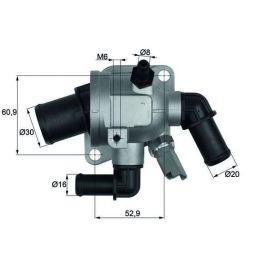 Komple Termostat 88 ºC Doblo Fiorino Linea Punto Corsa D Astra H Combo 1.3 Multijet - MAHLE TI17388