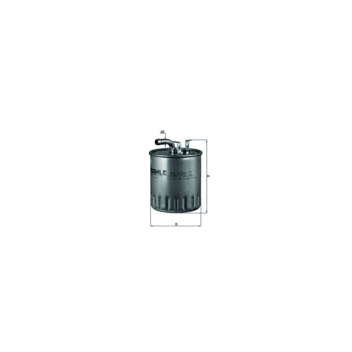 Yakıt Filtresi Mercedes OM668 OM611 W168 W414 W638 B901 B905 İçin - MAHLE KL100/2