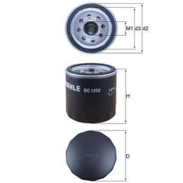 Yağ Filtresi Ford Transit V348-V347-V363-V362 Ducato Boxer Jumper 2.2-2.4 TDCI İçin - MAHLE OC1252