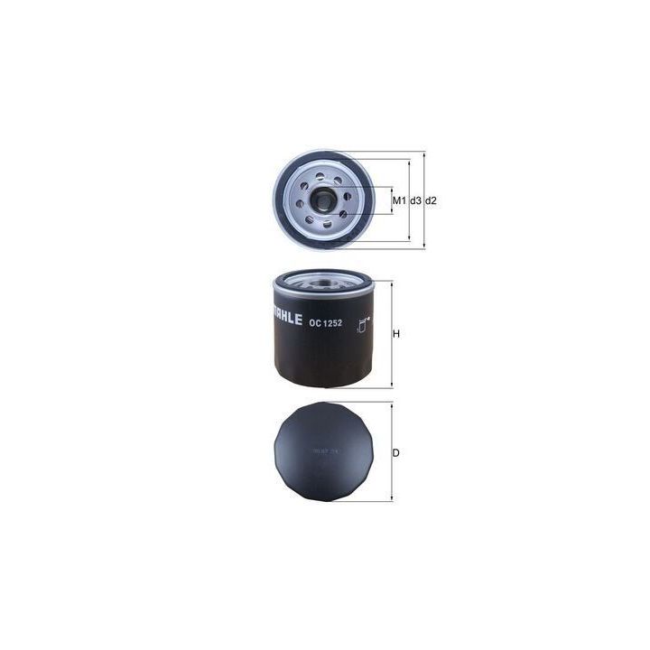 Yağ Filtresi Ford Transit V348-V347-V363-V362 Ducato Boxer Jumper 2.2-2.4 TDCI İçin - MAHLE OC1252