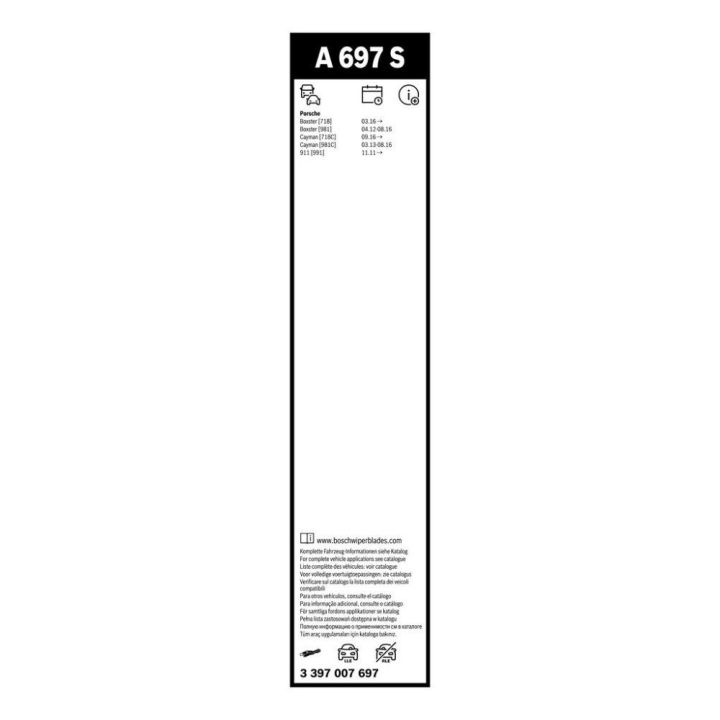 Aerotwin Silecek Seti 530/575 MM Porsche 911 Ve Boxster Modelleri İçin (2011-) - BOSCH 3397007697