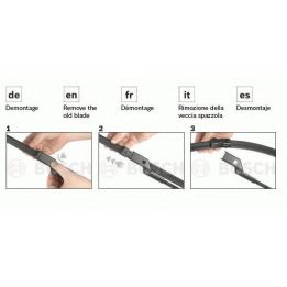 Ön Silecek Süpürgesi Aerotwin Muz Tipi Seti 600-450mm Alfa Romeo Fiat Hyundai Kia Peugeot Skoda VW İçin - Bosch 3397007187