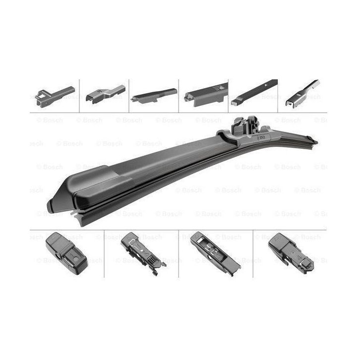 Muz Tipi Tek Silecek Süpürgesi Aerotwin Plus 400MM 4 Adaptör İle Çeşitli Araçlara Uyumlu - BOSCH 3397006943