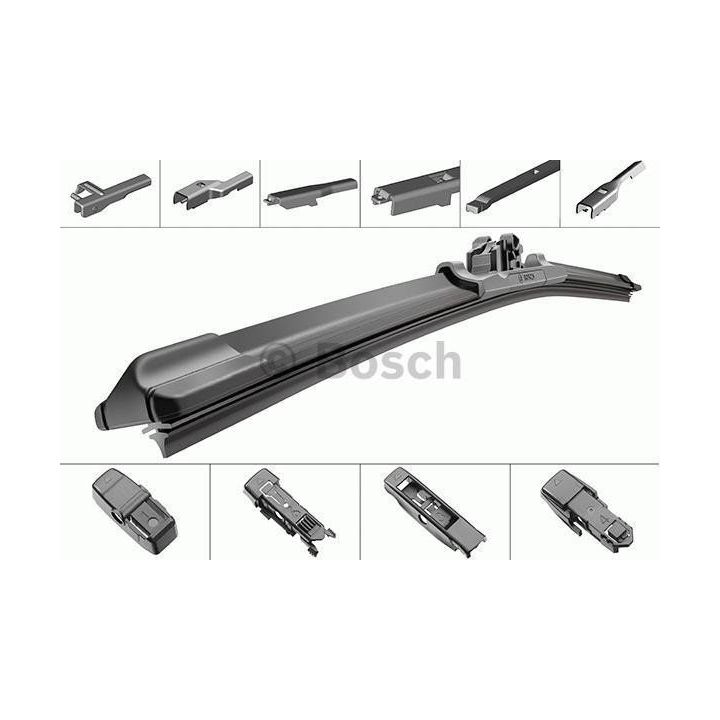 Muz Tipi Tek Silecek Süpürgesi Aerotwin Plus 450MM 4 Adaptör İle Çeşitli Araçlara Uyumlu - BOSCH 3397006945