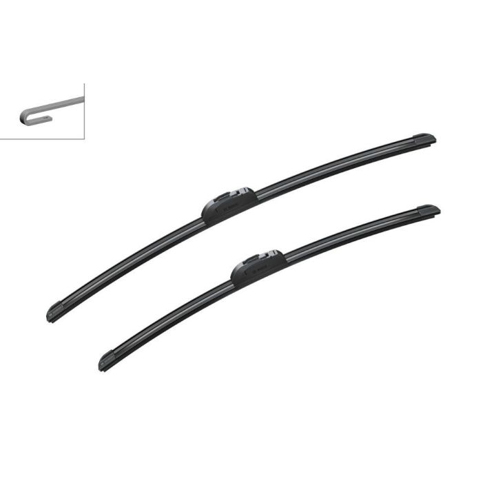 Silecek Süpürgesi Ön AeroTwin Retro 600-530MM Seti Transporter T5 Sprinter Trafic Vivaro Outlander - BOSCH 3397118996