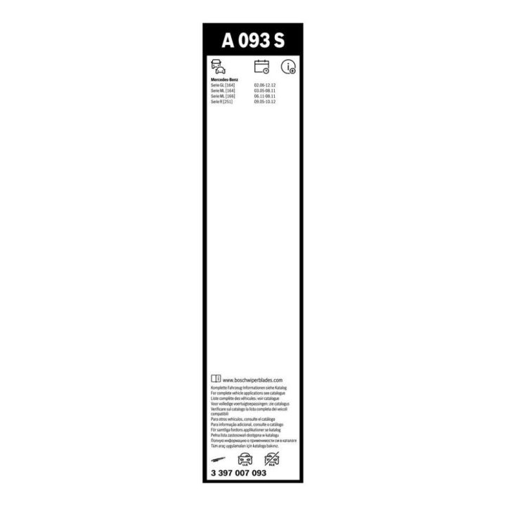 Aerotwin Silecek Süpürgesi Takımı 700/530 MM Mercedes-Benz GL ML R Serisi - Bosch 3397007093