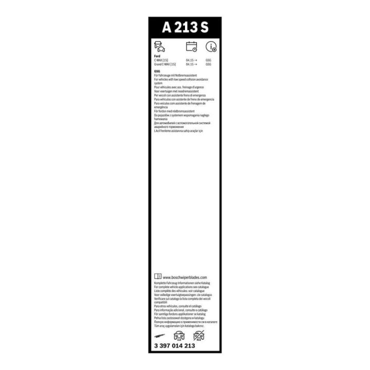 Bosch Aerotwin Silecek Seti 750/650mm Ford C-Max İçin (2010-2015) - BOSCH 3397014213