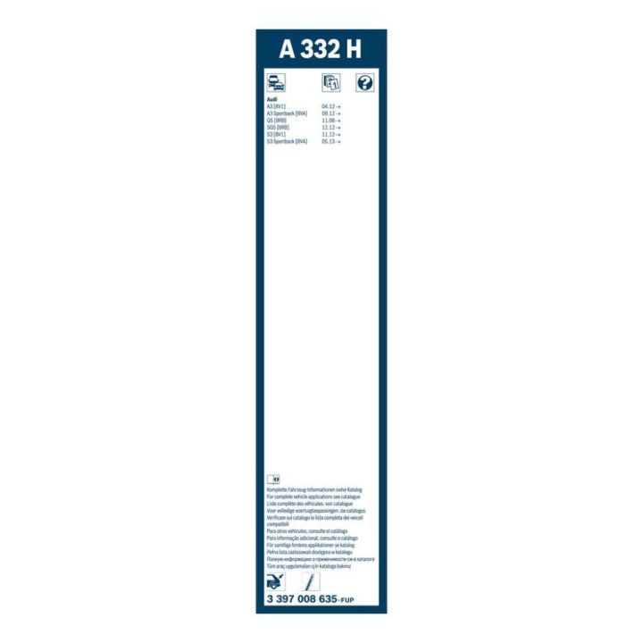 Aerotwin Arka Silecek Süpürgesi 330 MM MB A-B GLA GLC Audi A3 Q2 Q3 BMW X1 X2 (2012-) Uyumlu - BOSCH 3397008635