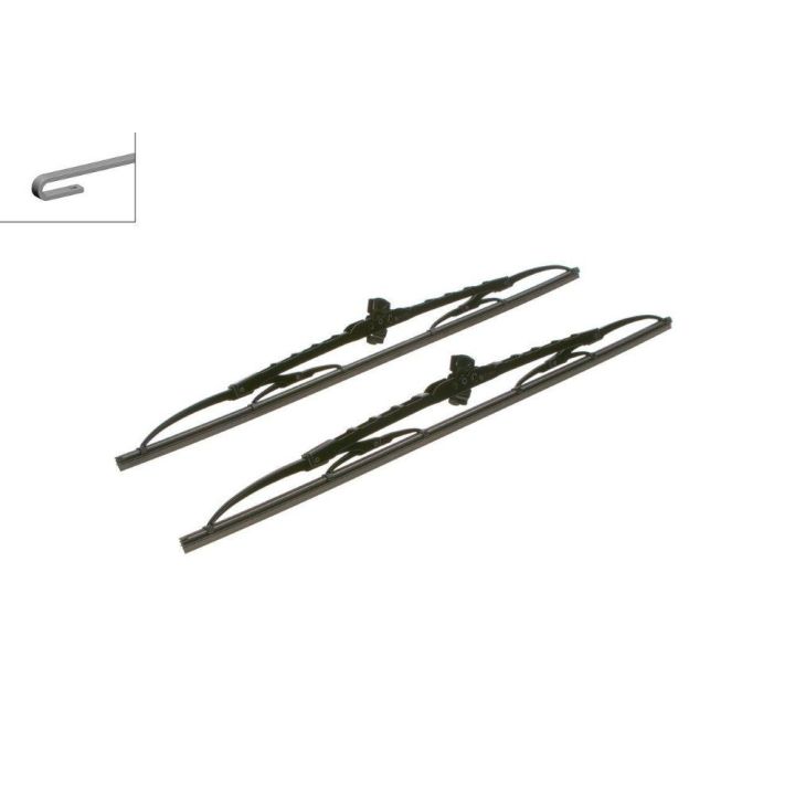 Twin Silecek Seti 530/530 Mm Clio II ve Samara İçin (1984-) - Bosch 3397118400