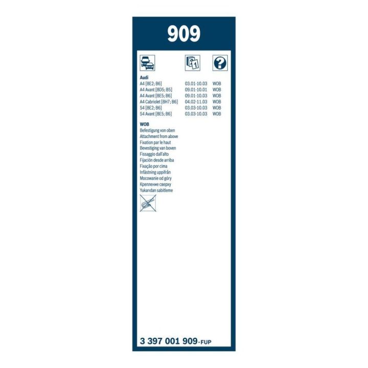 Twin Silecek Seti 550/550 Mm Vw Passat ve Audi A4 İçin (1994-2005) - Bosch 3397001909
