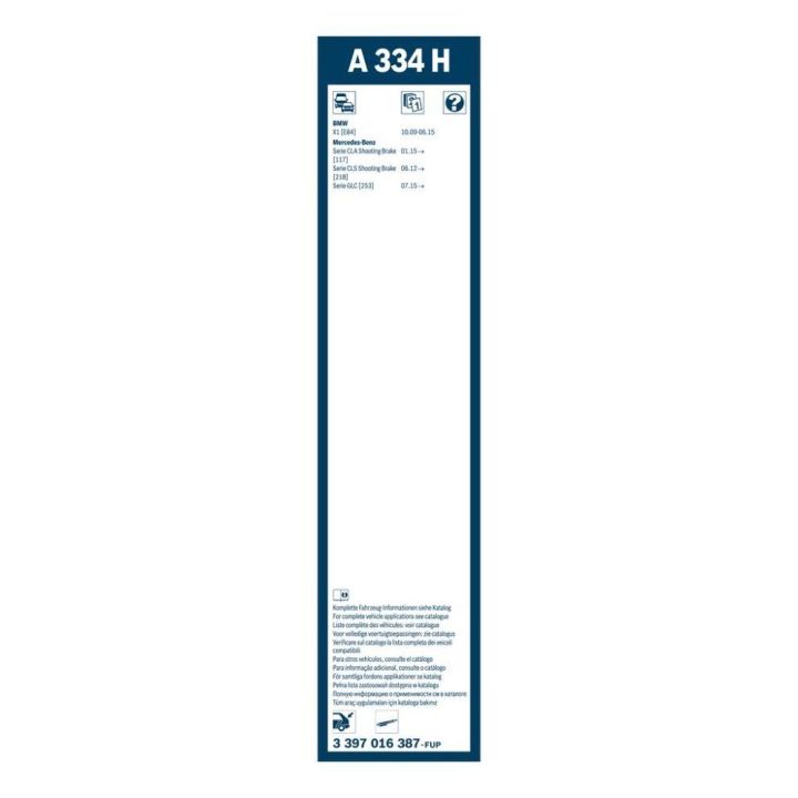 Arka Muz Tipi Silecek Süpürgesi 330mm Range Rover Velar Discovery 5 BMW F48 F39 E84 İçin - BOSCH 3397016387