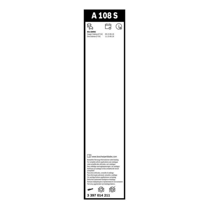 Aerotwin Twin Standard Silecek Seti 600/350mm Çeşitli Araç Modelleri İçin - BOSCH 3397014211