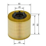 Yağ Filtresi Opel Fiat Citroen Peugeot 1.3 CDTI JTD HDI Motorlar İçin (2003-) - BOSCH 1457429256