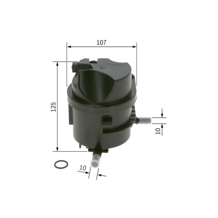 Mazot Filtresi Isıtıcısız Peugeot Citroen Ford Fiesta Fusion 1.4 HDI TDCI (2002-) - BOSCH 0450907007