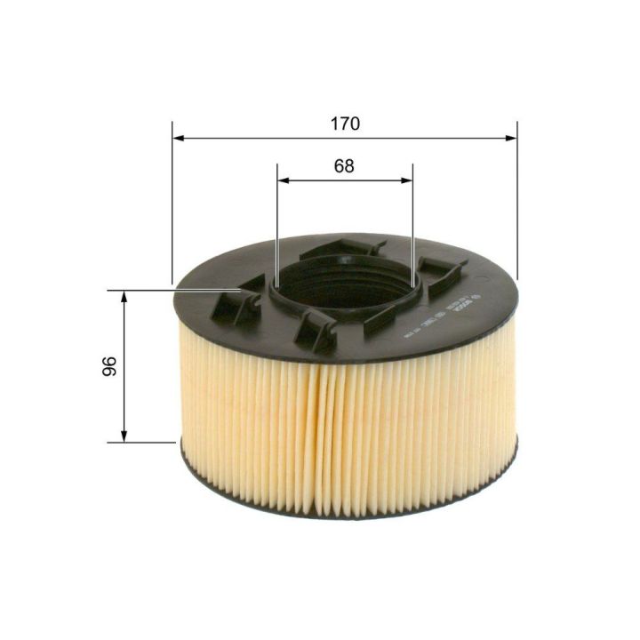 Hava Filtresi BMW 3 Serisi E46 316 - 318i Motorlar İçin (2001-2007) - BOSCH 1457433093
