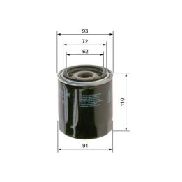 Yağ Filtresi Hyundai Starex, H1, K2500, K2900, Sorento (1996-2008) - Bosch 0986TF0072
