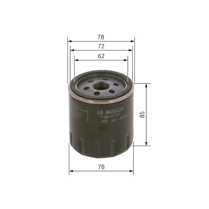 Yağ Filtresi Ford Focus, C-Max, S-Max (1.8) - Bosch F026407017