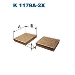 Kabin Filtresi - Citroen C3 II, DS3 / Peugeot 207 - Filtron K1179A-2X