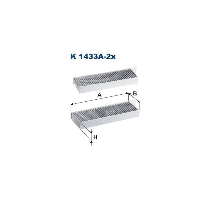Kabin Filtresi Citroen C4 III (C41), Ds DS3 Crossback, Opel Corsa-F, Mokka B, Peugeot 208 II, 2008 II, MK V - Filtron K1433A-2x