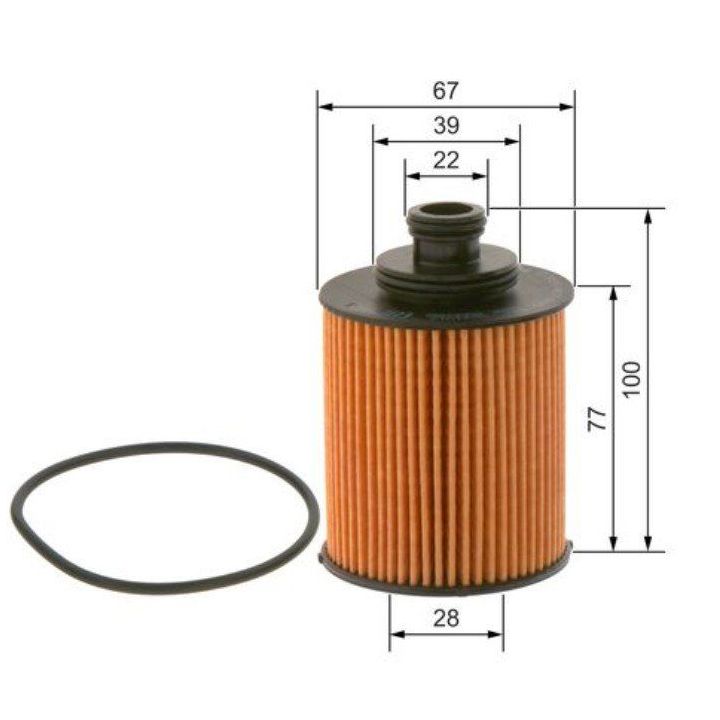 Yağ Filtresi Fiat Doblo Albea Linea Opel Corsa D Astra H 1.3 CDTI JTD - Bosch 09864B7005