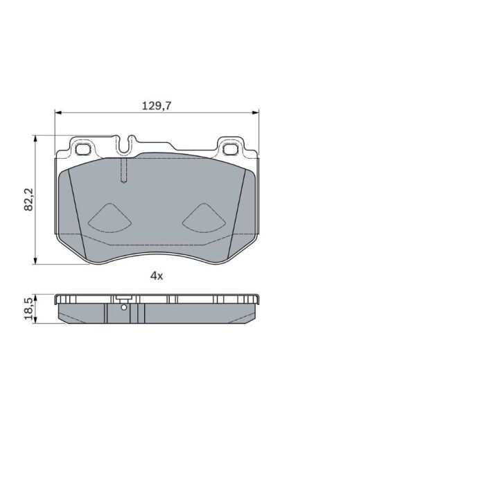 Ön Fren Balatası Mercedes C-Class W205 S205 C205 A205 Amg Paket İçin - Bosch 0986494777