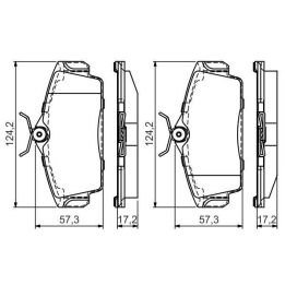 Ön Fren Balatası Nissan Almera Primera (2003-) - BOSCH 0986495070