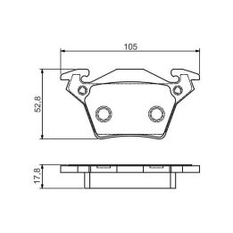 Arka Fren Balatası Mercedes V-Class Vito 638 (1996-2003) - BOSCH 0986495074