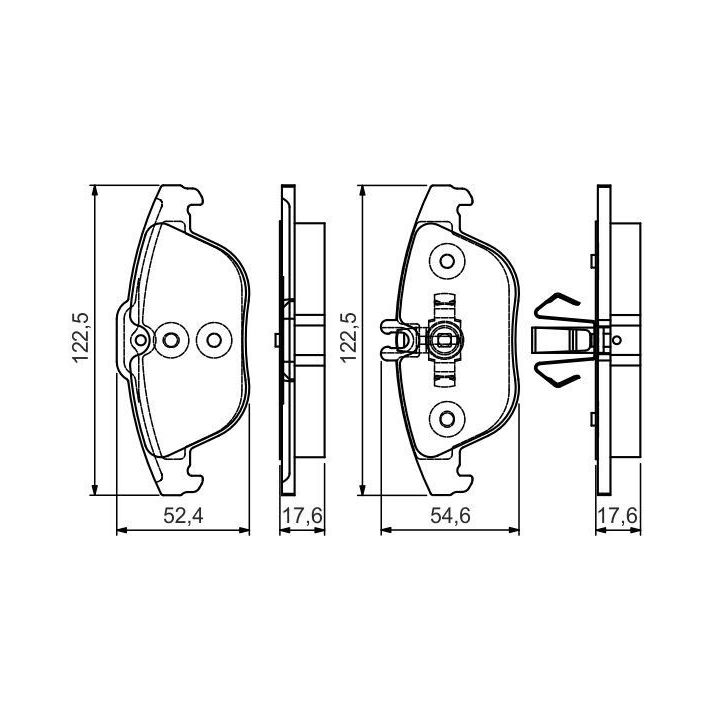 Arka Fren Balatası Mercedes W204 S204 X204 C207 A207 - Bosch 0986495105
