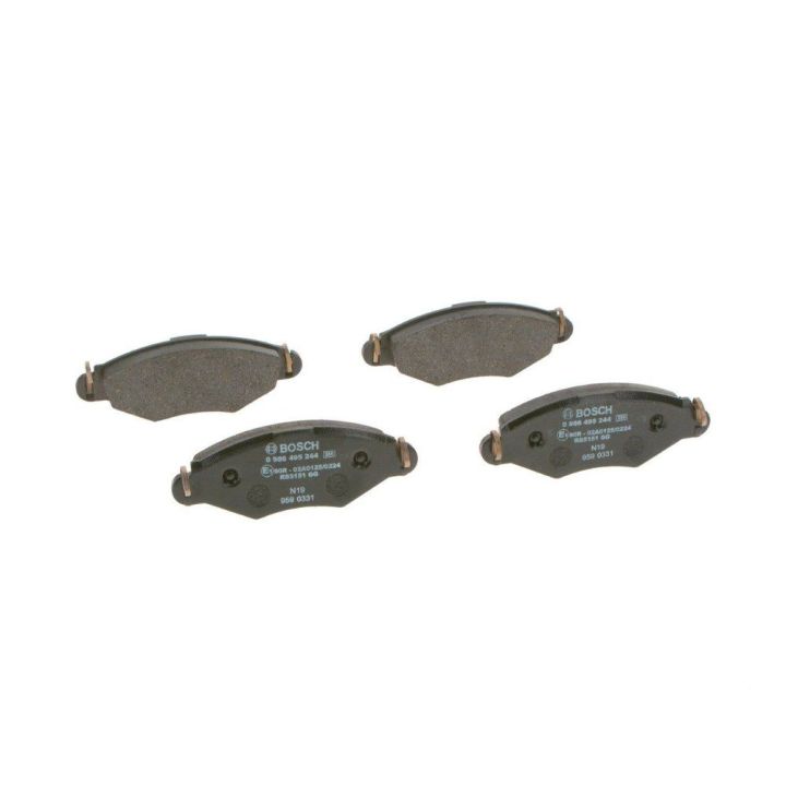 Ön Fren Balatası Peugeot 206 206+ Renault Kangoo (1998-) - BOSCH 0986495244