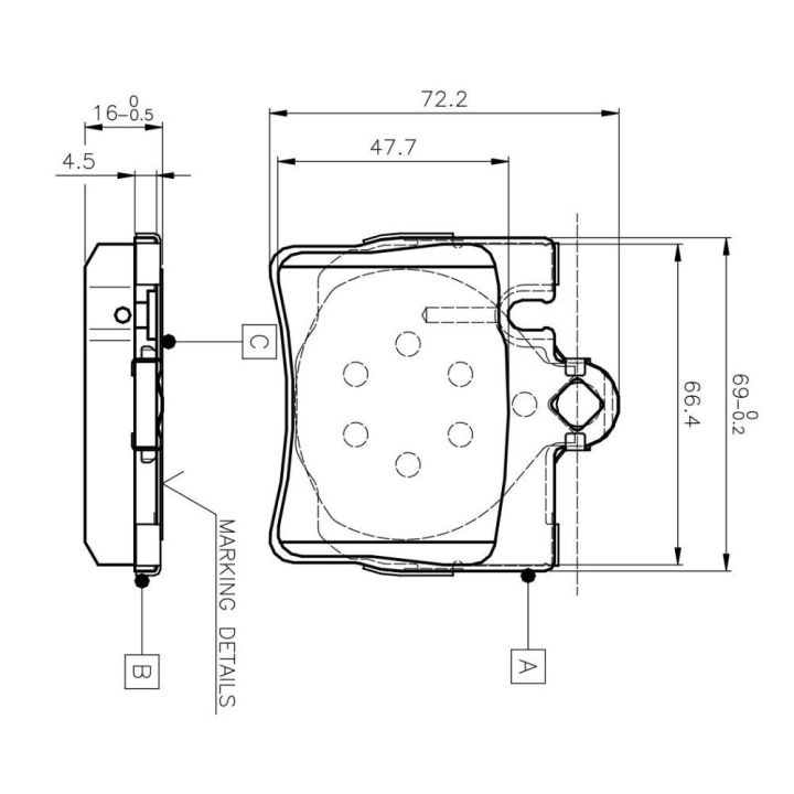 Arka Fren Balatası Mercedes S-Class W220 C215 (1998-2006) - Bosch 0986TB2378