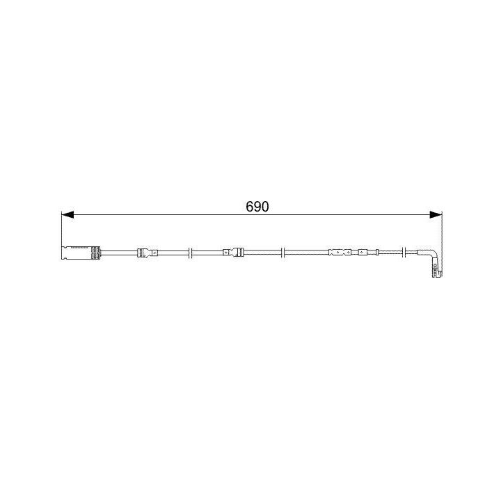 Fren Balatası İkaz Kablosu 690mm BMW M3 Coupe Cabrio (2007-2013) - Bosch 1987473052