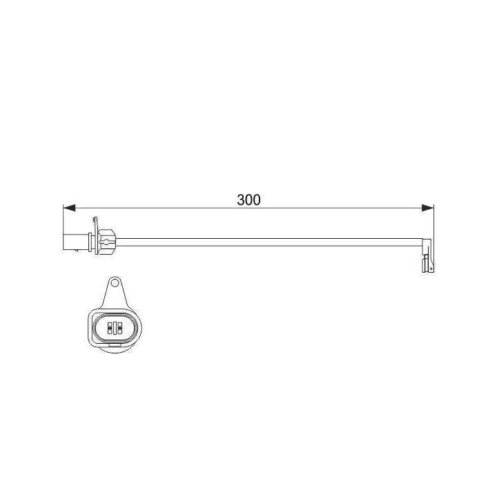Ön Fren Balatası İkaz Kablosu 300 Mm A4 Ve Q5 (2007-2012) Uyumlu - Bosch 1987474505